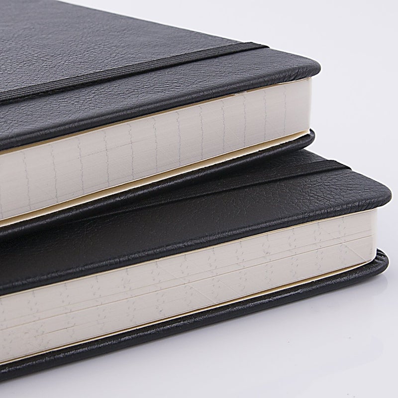 Lemome Ruled Notebook/Journal - Lined Journal for Writing, 5.75'' x 8.4'' Notebook Journal, 146 pages Faux Leather Notebook with Thick Paper, Waterproof Hardcover, Elastic Closure - Image 3